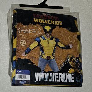 NEW Deadpool Wolverine Halloween Costume Adult Men's Small/Medium Shirt Mask